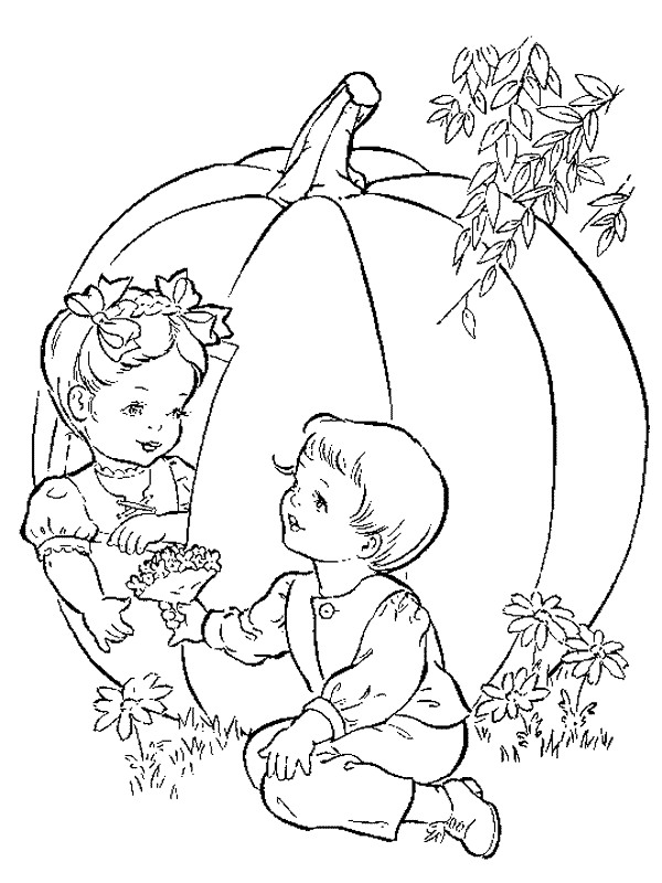 Plansa de colorat cu Toamna 74 153